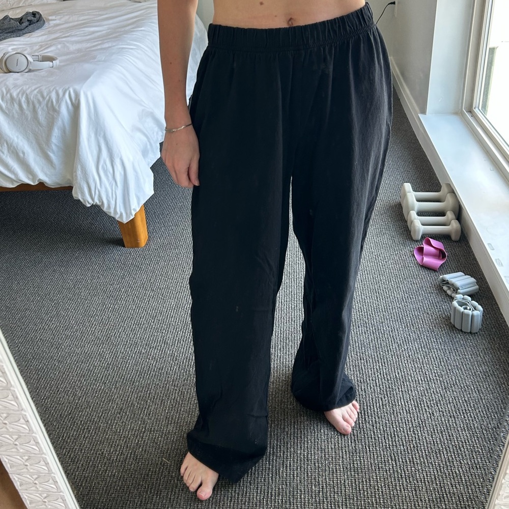 Perfectwhitetee 100% Supima Cotton Black Pants
